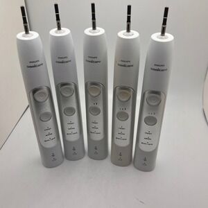 Lot of 5 Philips Sonicare HX751V Toothbrush Handle Unisex OS White Parts